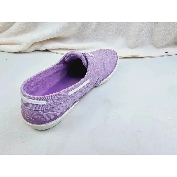 Sperry Top Sider Size 9W Women's Lavender Low Lace Fashion Boat Shoes STS55881 - Picture 13 of 13